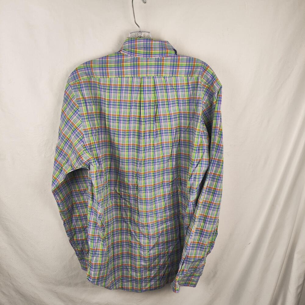 Ralph Lauren Shirt Mens Medium Multicolor Plaid Classic Button Down Long Sleeve - Picture 9 of 11